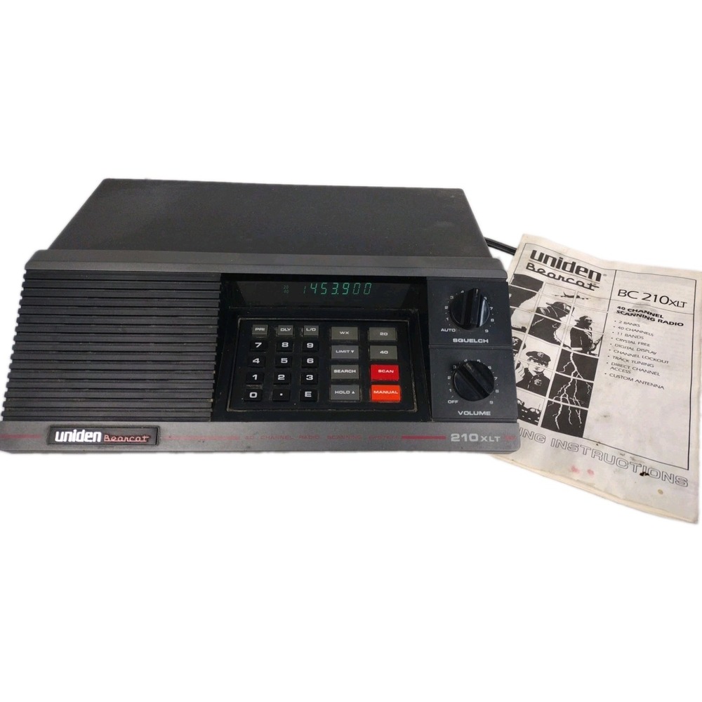 Uniden Bearcat 210XLT 40-Channel Analog VHF/UHF Desktop Scanner *Nice!*